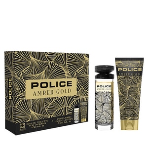 100ML Police Amber Gold Woman Eau de Toilette Spray Gift Set  1 of 1 