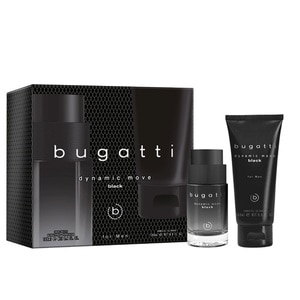 100ML Bugatti DYNAMIC MOVE Black Eau de Toilette Gift Set  1 of 2 