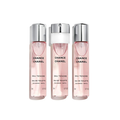 3X20ML CHANEL CHANCE EAU TENDRE Eau de Toilette Twist and Spray  1 of 1 