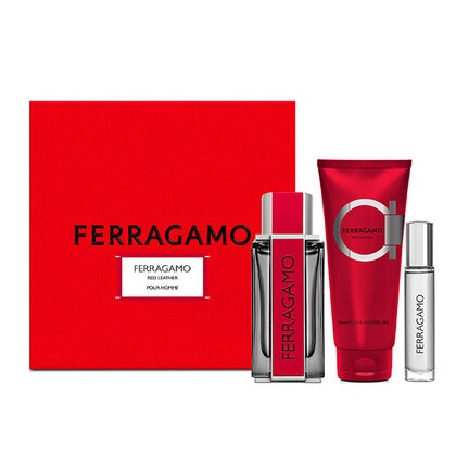 100ML Ferragamo Red Leather Eau de Parfum Gift Set  1 of 3 