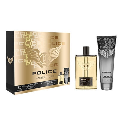 100ML Police Amber Gold Eau de Toilette Gift Set  1 of 1 