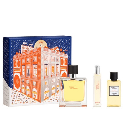 75ML HERMÈS Terre d'Hermès Parfum Spray Gift Set  1 of 3 