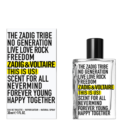 30ML Zadig & Voltaire This is Us! Eau de Toilette Spray  2 of 3 