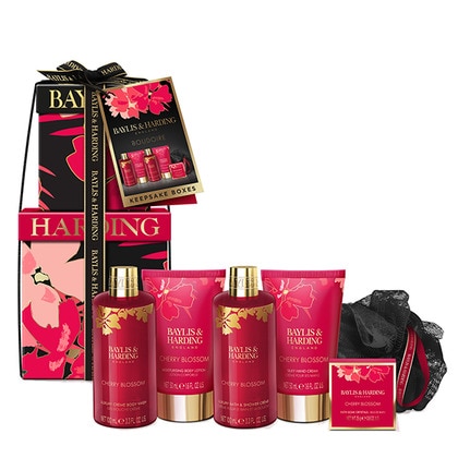 Baylis & Harding Boudiore Cherry Blossom Mini Stack Body Cream Gift Set ...