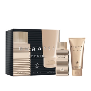 100ML Bugatti ICONIQ Gold Eau de Toilette Gift Set  1 of 2 