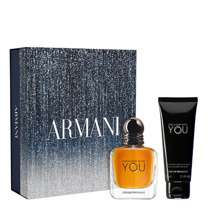 50ML Armani Stronger With You Eau de Toilette Spray Xmas gift set  1 of 4 