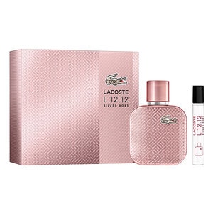 50ML Lacoste L.12.12 Silver Rose Eau de Parfum Spray Xmas gift set  