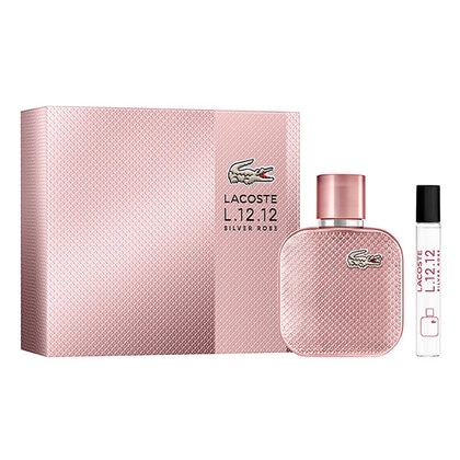 50ML Lacoste L.12.12 Silver Rose Eau de Parfum Spray Xmas gift set  1 of 4 