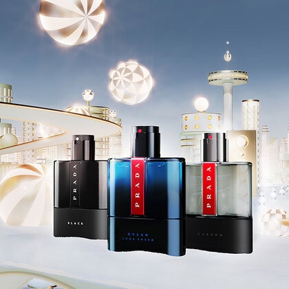 Prada Luna Rossa Carbon Eau de Toilette Gift Set for him The Perfume Shop