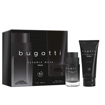 100ML Bugatti DYNAMIC MOVE Black Eau de Toilette Gift Set  1 of 1 