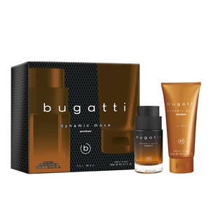 100ML Bugatti DYNAMIC MOVE Amber Eau de Toilette Gift Set  1 of 2 