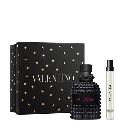 50ML Valentino Born in Roma Uomo Extradose Parfum Spray Gift Set  1 of 2 