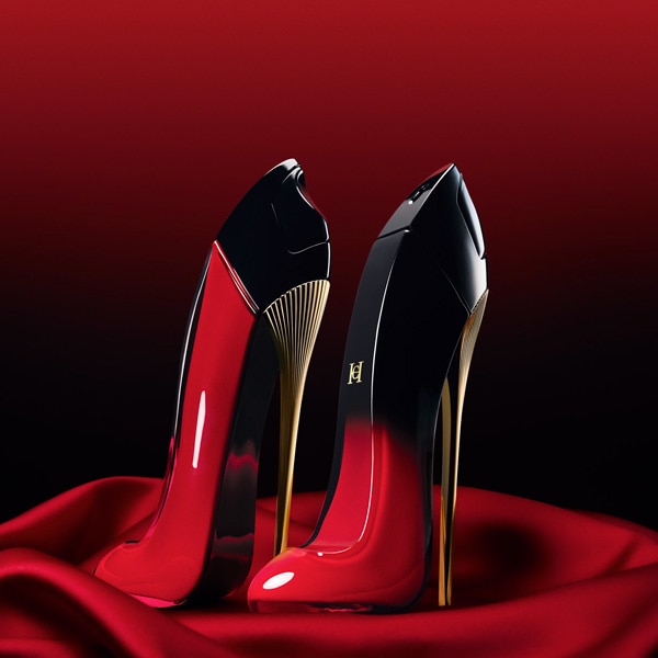 Blue stiletto bottle