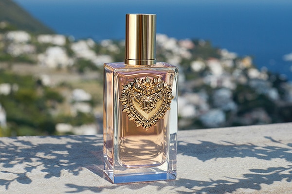 Bottle shot with landscape background