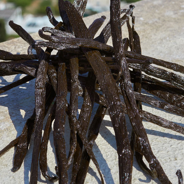 Lifestyle shot of vanilla pods