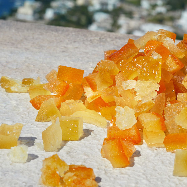 Lifestyle shot of candied citrus