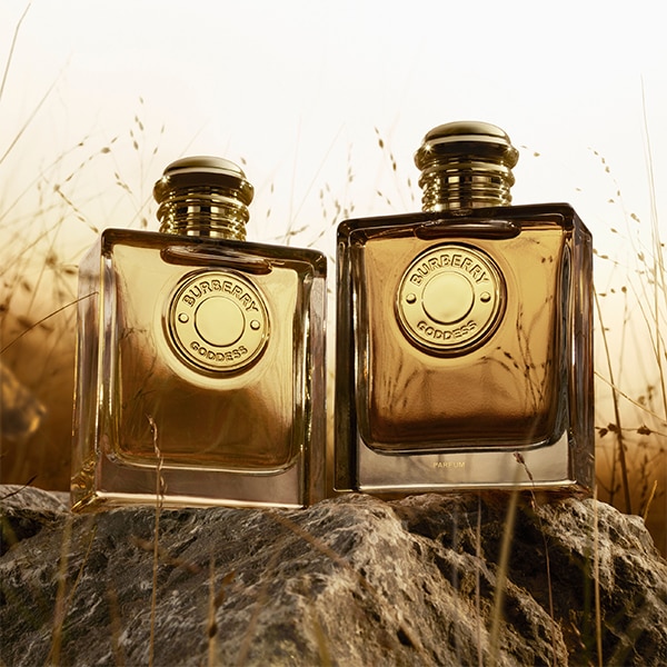 burberry goddess parfum bottle with original