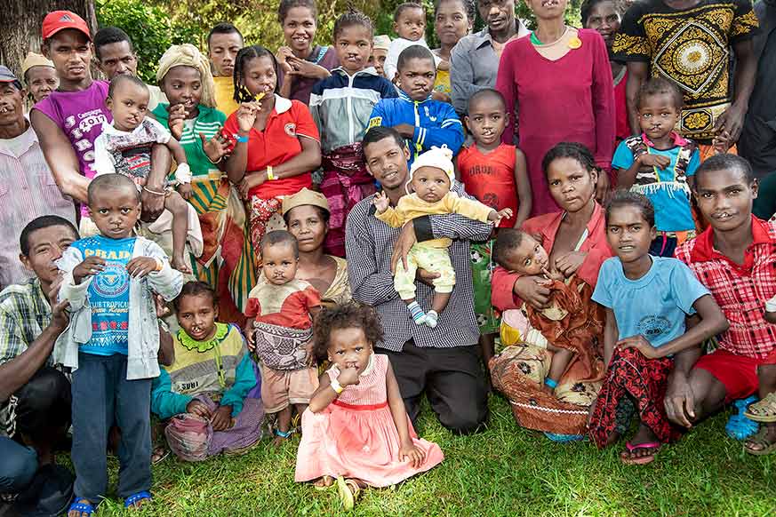 A group photo of people saved by the cause of operation smile