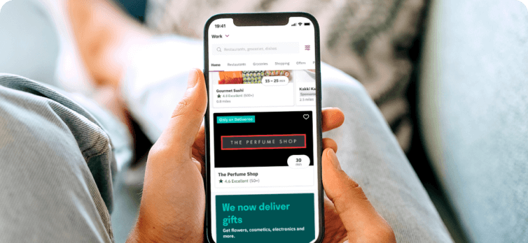 Download the deliveroo app