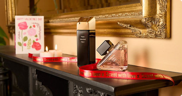 Perfume bottles with engraving