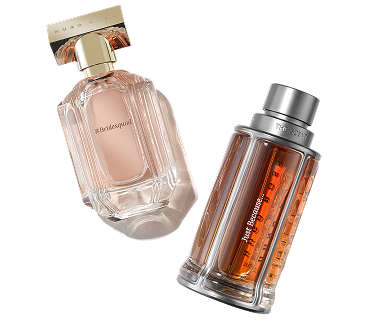 Perfume bottles with engraving