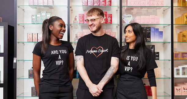 Employees from the perfume shop