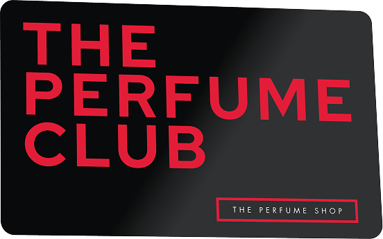 The front of The Perfume Club card