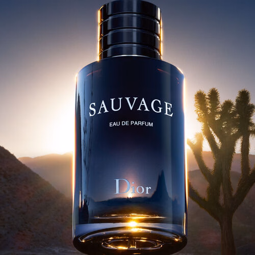 A bottle of the EDP with some cactus behind