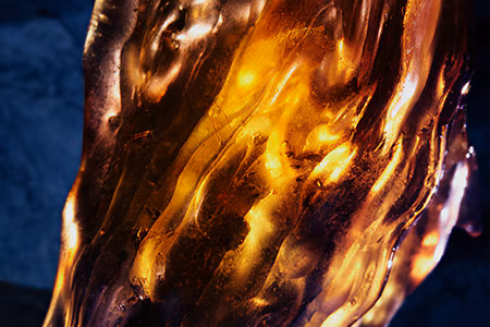 Close up of a fragrance note burning mysterious incense