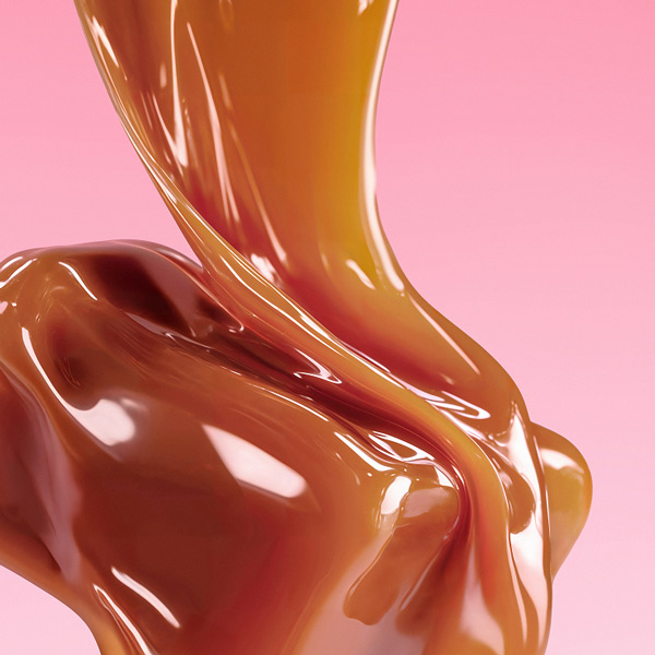 Thick running caramel