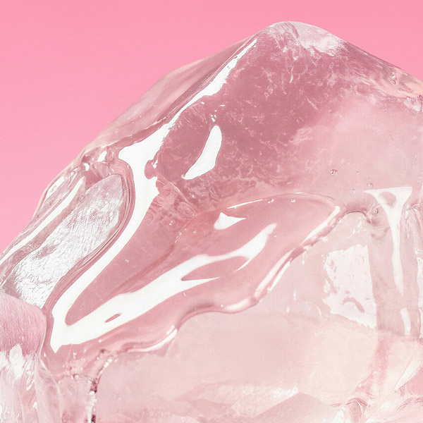 A sweet pink syrup